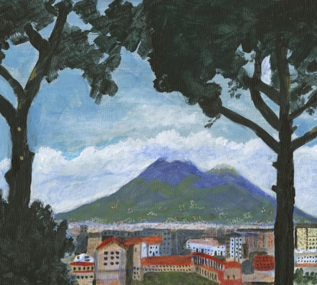 Vesuvius and City of Stabia below 