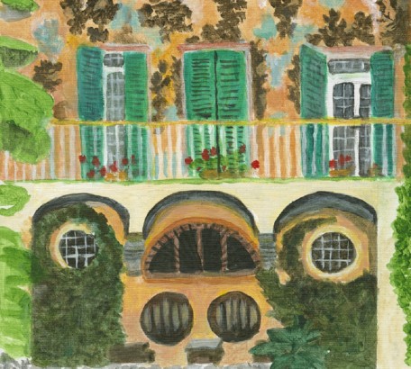 MUSTILLI WINERY IN S. AGATA DEI GOTI #1 , acrylic on gesso board , 11